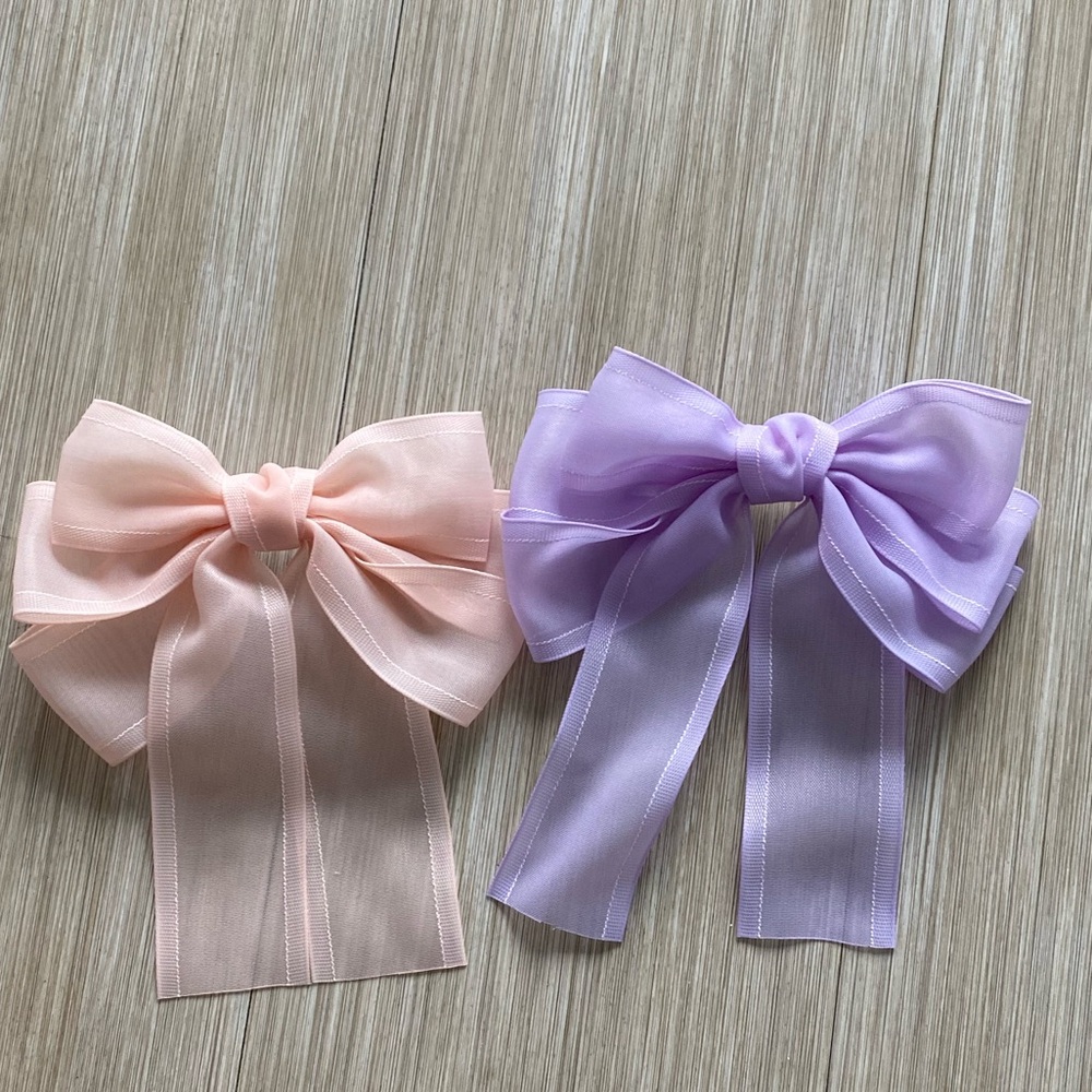 Pink and Purple bow Set